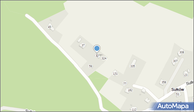 Zabawa, Zabawa, 32, mapa Zabawa