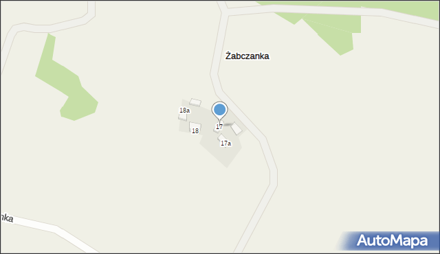 Żabczanka, Żabczanka, 17, mapa Żabczanka