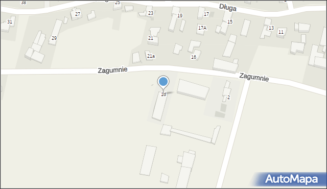 Zabełków, Zagumnie, 1d, mapa Zabełków