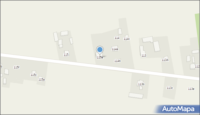 Żabia Wola, Żabia Wola, 115e, mapa Żabia Wola