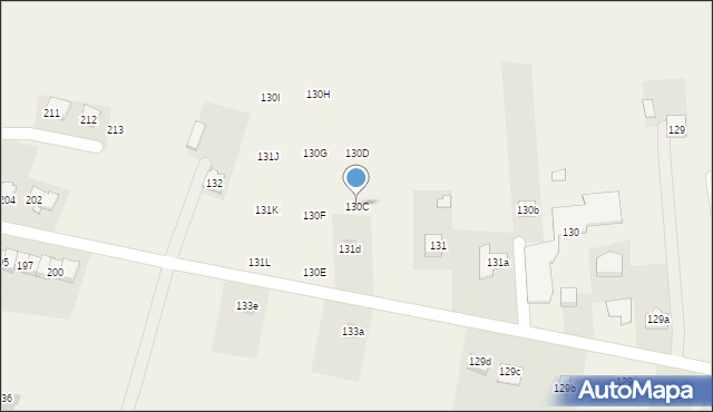 Żabia Wola, Żabia Wola, 130C, mapa Żabia Wola