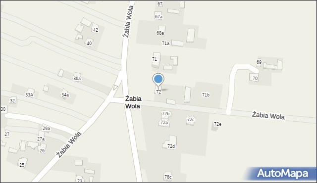 Żabia Wola, Żabia Wola, 72, mapa Żabia Wola