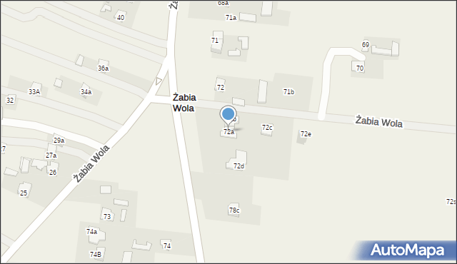 Żabia Wola, Żabia Wola, 72a, mapa Żabia Wola