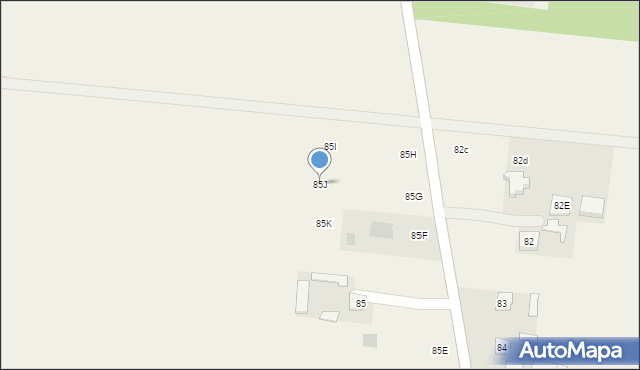 Żabia Wola, Żabia Wola, 85J, mapa Żabia Wola