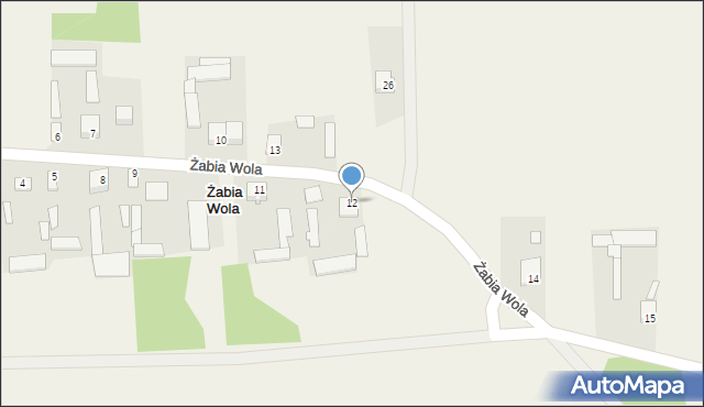 Żabia Wola, Żabia Wola, 12, mapa Żabia Wola