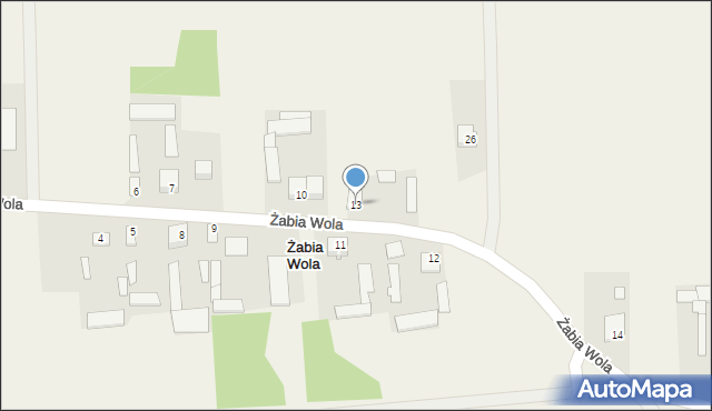 Żabia Wola, Żabia Wola, 13, mapa Żabia Wola