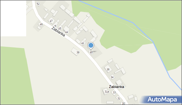 Żabianka, Żabianka, 40, mapa Żabianka