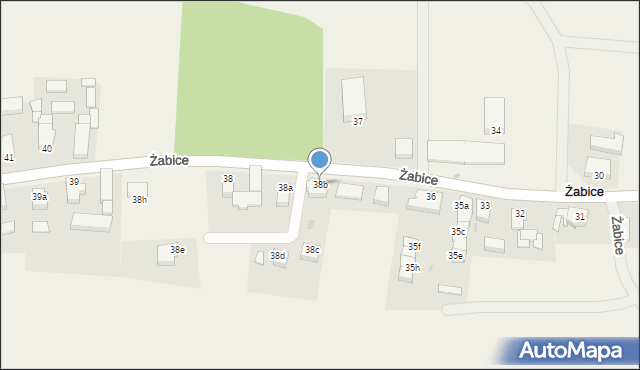 Żabice, Żabice, 38b, mapa Żabice