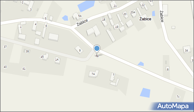 Żabice, Żabice, 6a, mapa Żabice