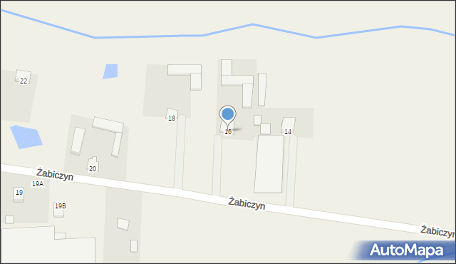 Żabiczyn, Żabiczyn, 16, mapa Żabiczyn