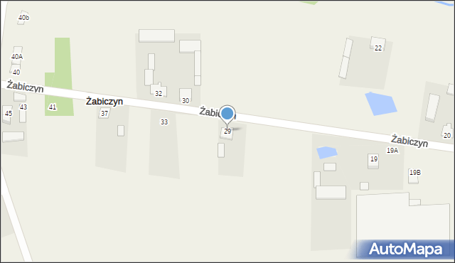 Żabiczyn, Żabiczyn, 29, mapa Żabiczyn