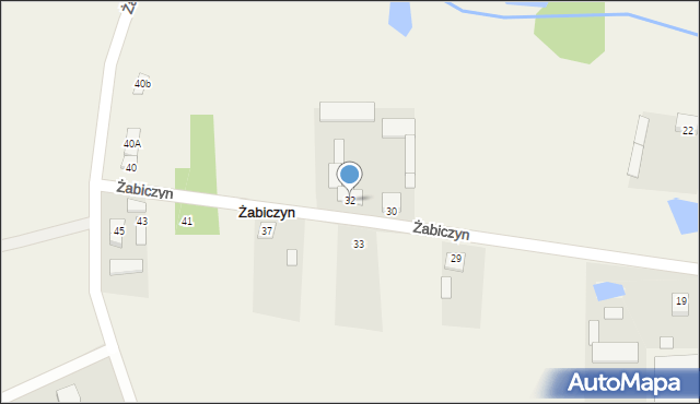 Żabiczyn, Żabiczyn, 32, mapa Żabiczyn