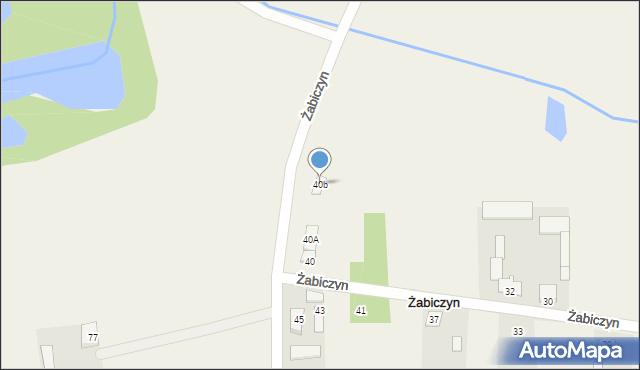 Żabiczyn, Żabiczyn, 40b, mapa Żabiczyn