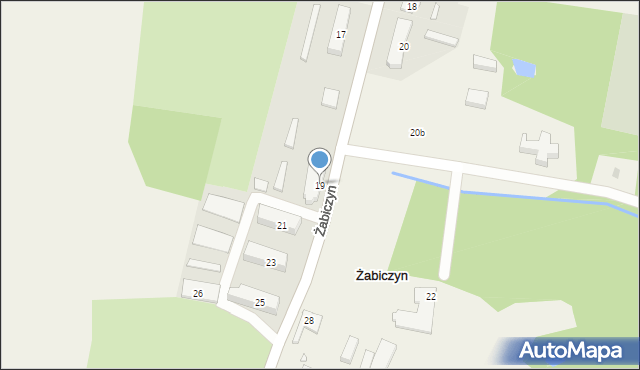 Żabiczyn, Żabiczyn, 19, mapa Żabiczyn