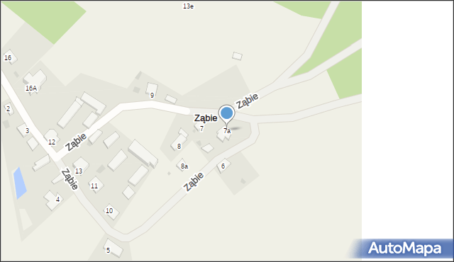 Ząbie, Ząbie, 7a, mapa Ząbie