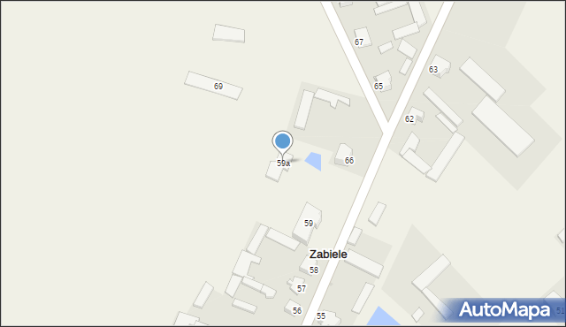 Zabiele, Zabiele, 59a, mapa Zabiele