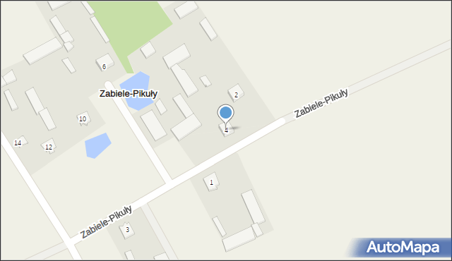 Zabiele-Pikuły, Zabiele-Pikuły, 4, mapa Zabiele-Pikuły
