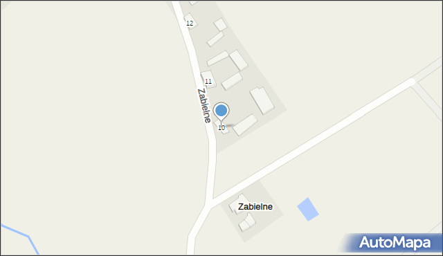 Zabielne, Zabielne, 10, mapa Zabielne