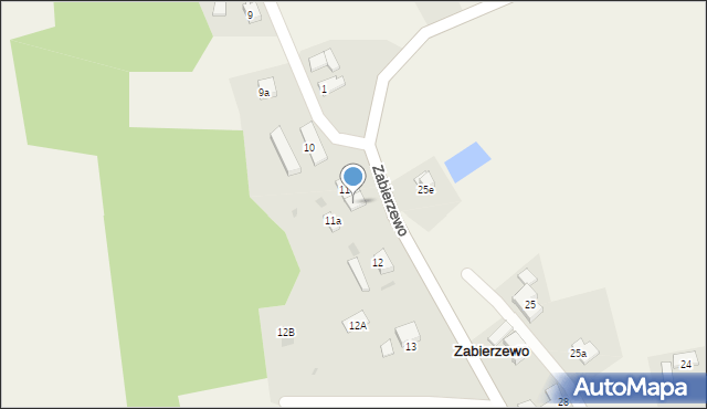 Zabierzewo, Zabierzewo, 11b, mapa Zabierzewo