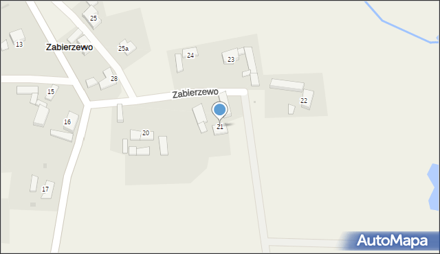 Zabierzewo, Zabierzewo, 21, mapa Zabierzewo