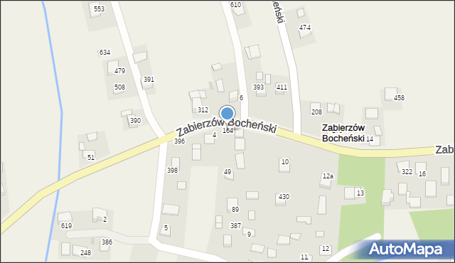 Zabierzów Bocheński, Zabierzów Bocheński, 164, mapa Zabierzów Bocheński