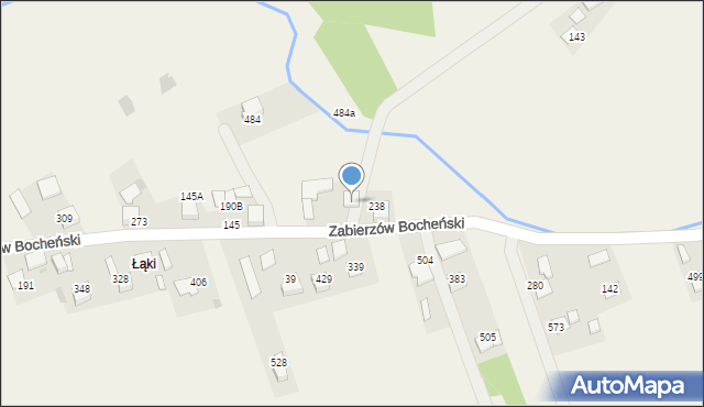 Zabierzów Bocheński, Zabierzów Bocheński, 238A, mapa Zabierzów Bocheński