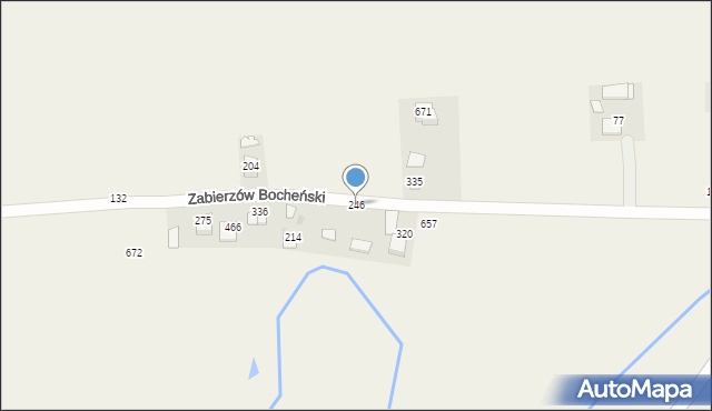 Zabierzów Bocheński, Zabierzów Bocheński, 246, mapa Zabierzów Bocheński