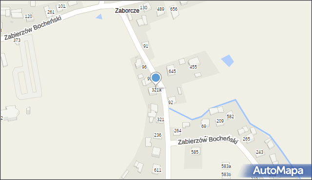 Zabierzów Bocheński, Zabierzów Bocheński, 321a, mapa Zabierzów Bocheński