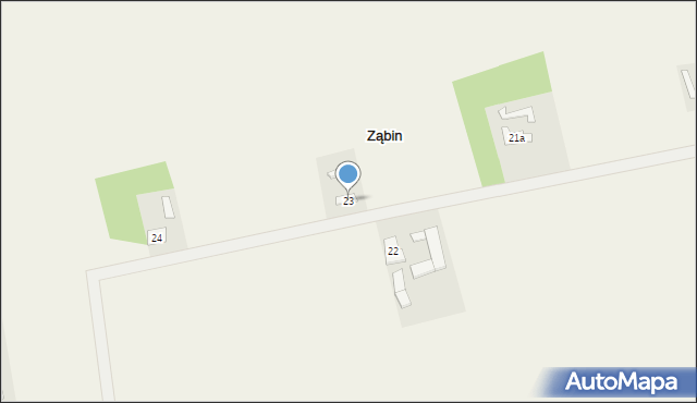 Ząbin, Ząbin, 23, mapa Ząbin