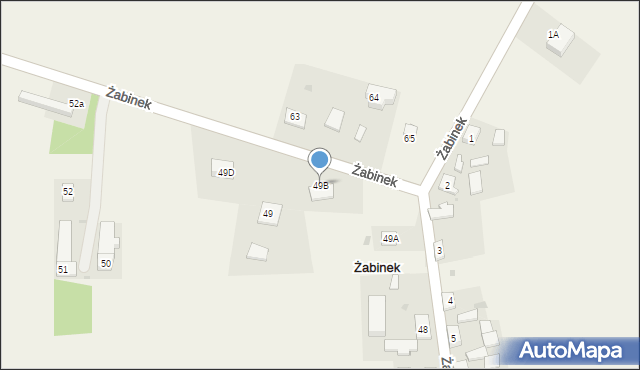 Żabinek, Żabinek, 49B, mapa Żabinek