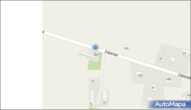 Żabinek, Żabinek, 52a, mapa Żabinek