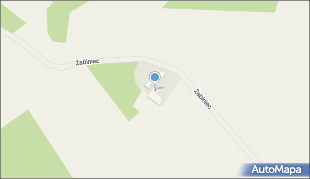 Żabiniec, Żabiniec, 3, mapa Żabiniec