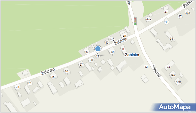 Żabinko, Żabinko, 29, mapa Żabinko