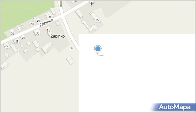 Żabinko, Żabinko, 34a, mapa Żabinko