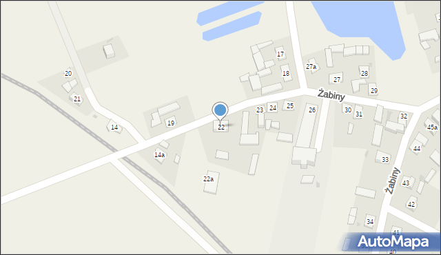 Żabiny, Żabiny, 22, mapa Żabiny