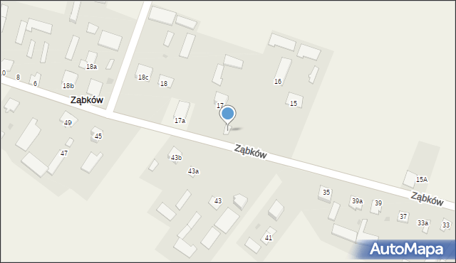 Ząbków, Ząbków, 17, mapa Ząbków