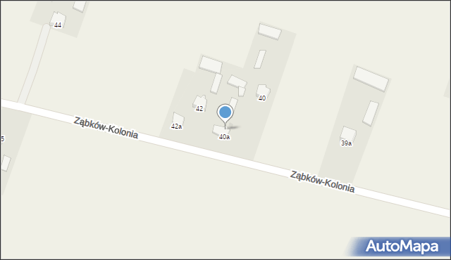 Ząbków, Ząbków, 40a, mapa Ząbków