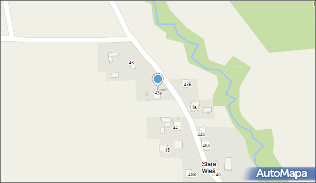 Zabłędza, Zabłędza, 43a, mapa Zabłędza