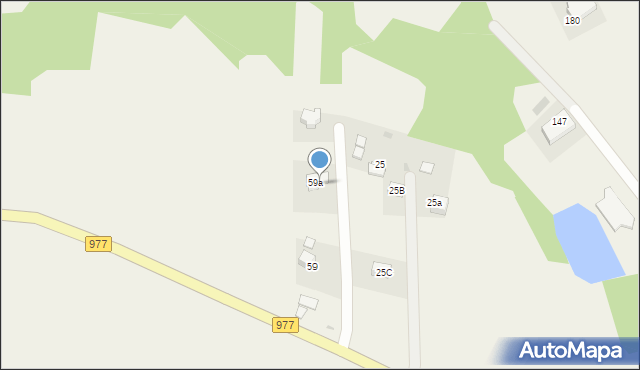 Zabłędza, Zabłędza, 59b, mapa Zabłędza