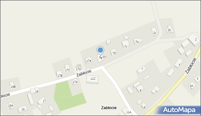 Zabłocie, Zabłocie, 7e, mapa Zabłocie