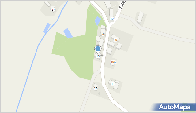 Zabłocie, Zabłocie, 13, mapa Zabłocie