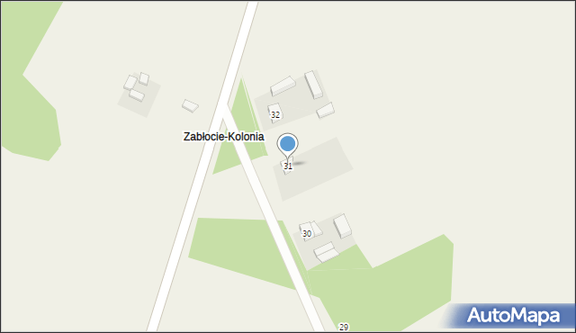 Zabłocie, Zabłocie, 31, mapa Zabłocie