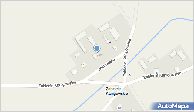 Zabłocie Kanigowskie, Zabłocie Kanigowskie, 3, mapa Zabłocie Kanigowskie