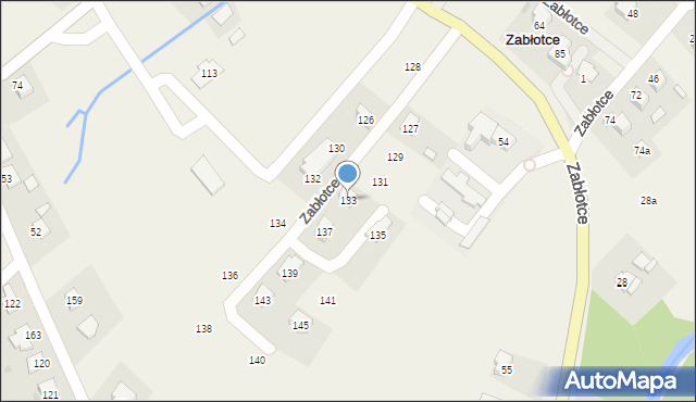 Zabłotce, Zabłotce, 133, mapa Zabłotce