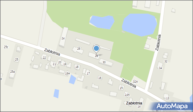 Zabłotnia, Zabłotnia, 28, mapa Zabłotnia