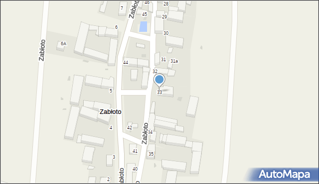 Zabłoto, Zabłoto, 33, mapa Zabłoto