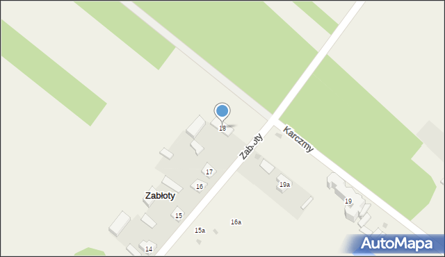 Zabłoty, Zabłoty, 18, mapa Zabłoty