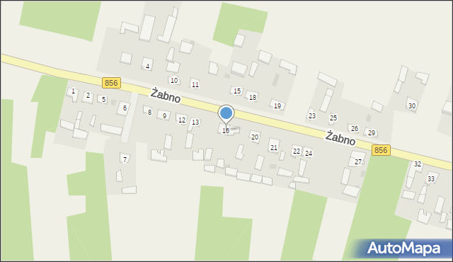 Żabno, Żabno, 16, mapa Żabno