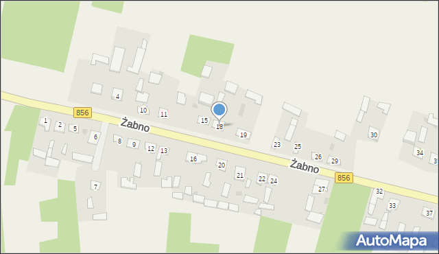 Żabno, Żabno, 18, mapa Żabno