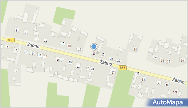 Żabno, Żabno, 23, mapa Żabno